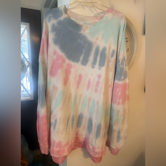 American Eagle Outfitters Sweaters - American Eagle Pastel Tie-Dye Top